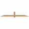 Ekena Millwork Eugene Smooth Timber Gable Bracket, Western Red Cedar, 108"W x 18"H x 3 1/2"D x 5 1/2"F, 4/12 Pitch GBW108X18X0406EUG00SWR - alternate 1